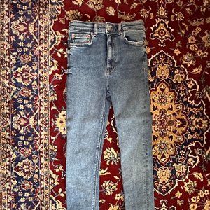 Zara Distressed Relax-Fit Denim